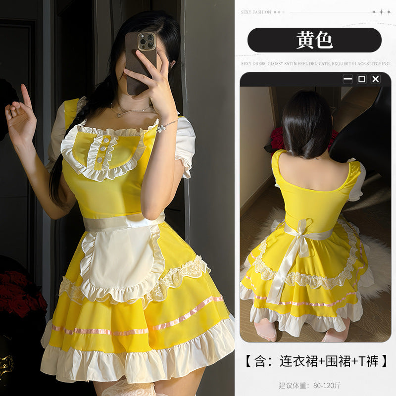 BT2829-性感內衣情趣內衣角色扮演女僕制服可愛純欲激情睡衣免脫床上戰袍套裝女睡衣睡裙