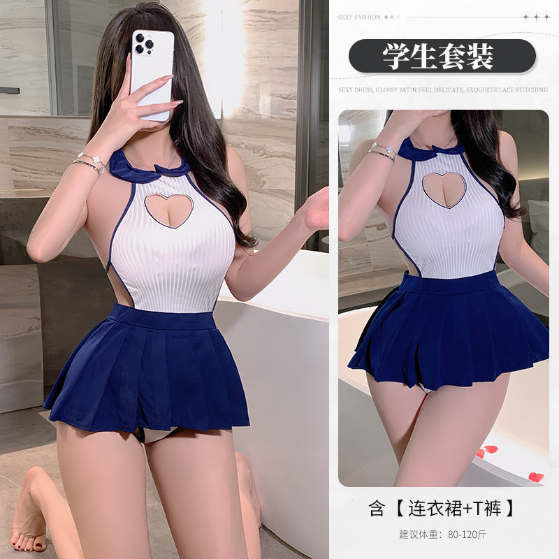 BT8535-性感內衣情趣內衣性感角色扮演超短露背純欲學生制服誘惑裝女睡衣睡裙