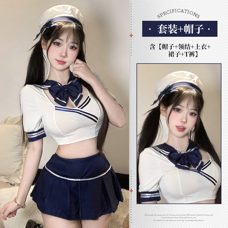 BT2902-性感情趣內衣誘惑空姐水手服裝激情制服女睡裙套裝睡衣角色扮演