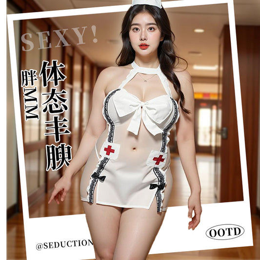 BT2501-2性感情趣內衣純欲護士制服誘惑睡衣床上睡衣大碼套裝女睡衣睡裙
