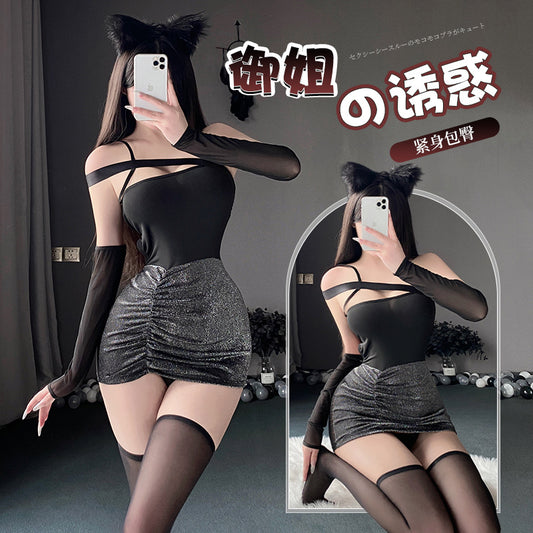 BT2928-性感內衣情趣內衣純欲秘書激情戰袍女睡衣誘惑套裝睡裙