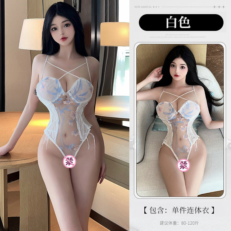 BS8304-性感內衣情趣內衣性感純欲吊帶透視連體衣套裝法式蕾絲辣妹女睡衣睡裙