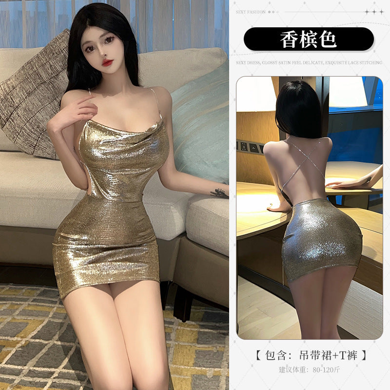BT8521-性感內衣情趣內衣吊帶夜店套裝女性感誘惑睡衣火辣制服包臀睡裙
