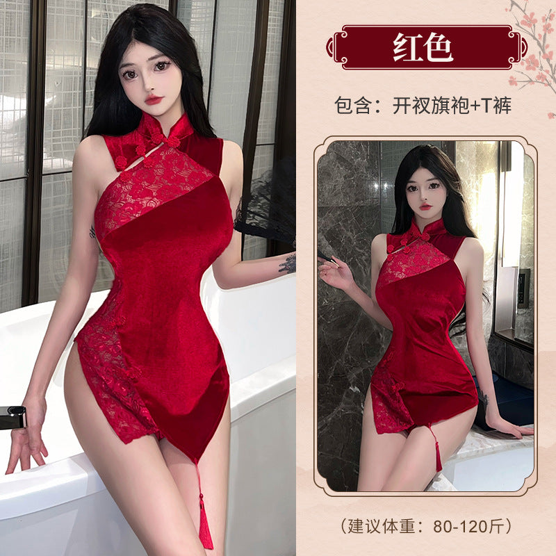 BT2694-性感內衣情趣內衣激情誘惑角色扮演性感古風純欲女睡衣服旗袍女睡裙