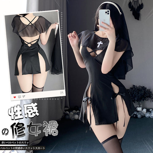 BT2778-性感內衣情趣內衣性感免脫角色扮演純欲修女床上激情制服誘惑女套裝睡衣睡裙