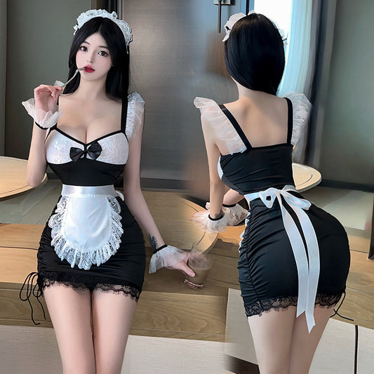 BT2758-性感內衣情趣內衣性感女僕裝角色扮演誘惑制服免脫女睡衣激情戰袍睡裙