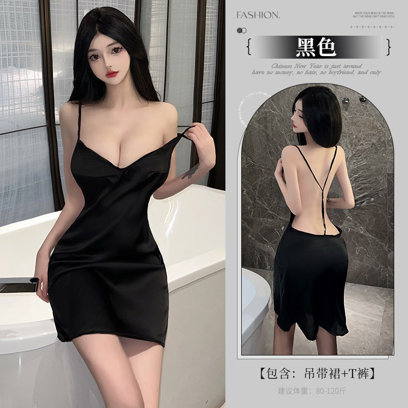 BT8212-性感內衣情趣內衣女性感約會戰袍小胸睡衣夜店制服誘惑純欲裝睡衣睡裙