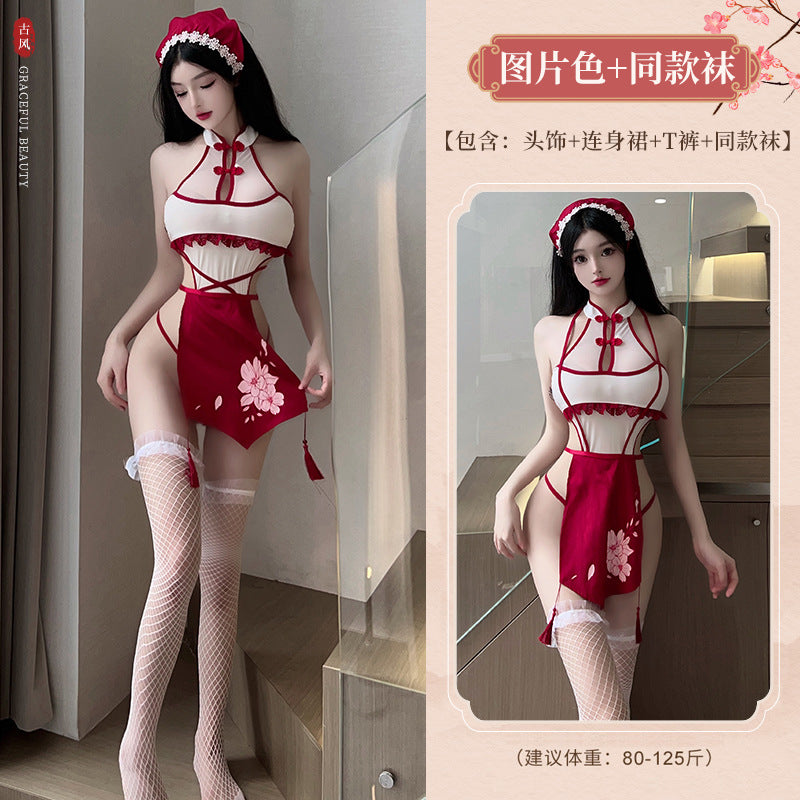 BT2775-性感內衣情趣內衣性感免脫角色扮演古風旗袍激情誘惑女睡衣套裝戰袍