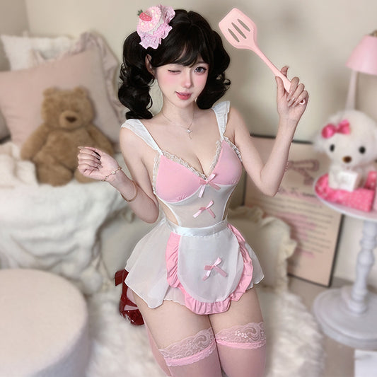 BT2175-性感情趣內衣純欲女僕圍裙誘惑透視俏皮制服床上激情套裝角色扮演女睡衣睡裙