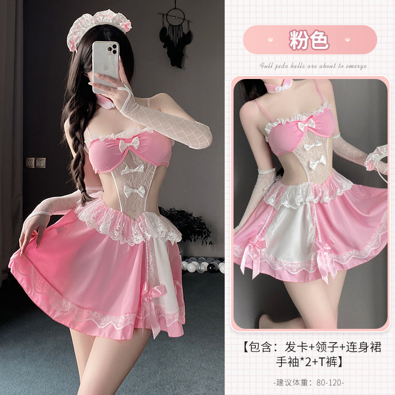 BT2770-性感內衣情趣內衣性感純欲角色扮演女僕制服蕾絲激情誘惑女睡衣套裝睡裙