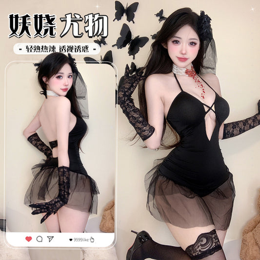 BS2815-性感內衣心動透視誘惑吊帶睡裙情趣內衣性感純欲激情套裝女睡衣睡裙