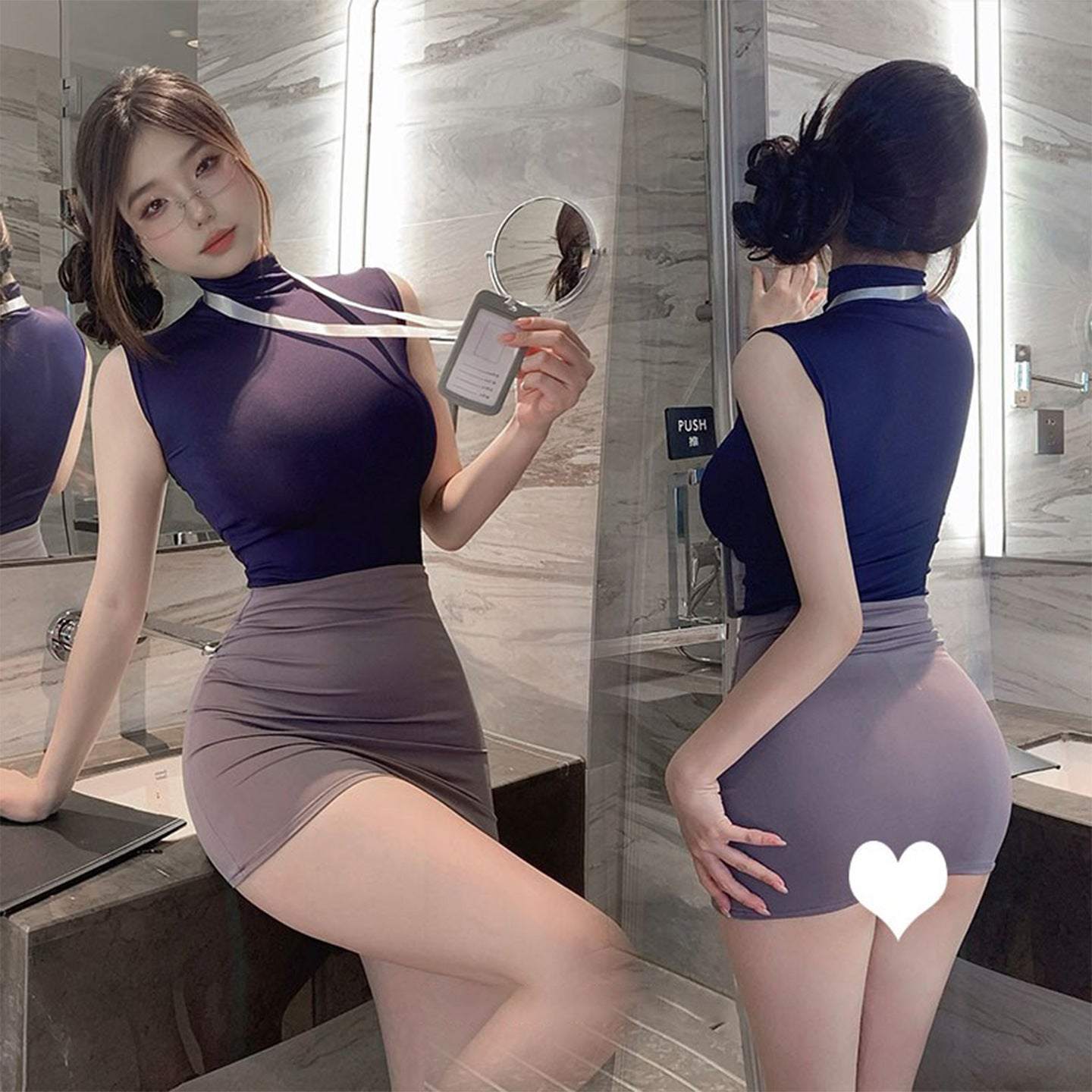 CT620-大碼情趣內衣秘書制服套裝性感禁欲系禦姐純欲包臀裙一件代發批發