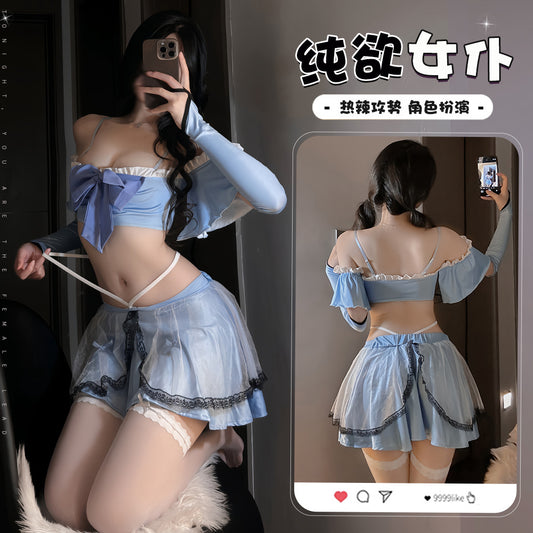 BT2706-性感內衣情趣內衣女僕制服可愛純欲激情戰袍角色扮演COS套裝女睡衣睡裙