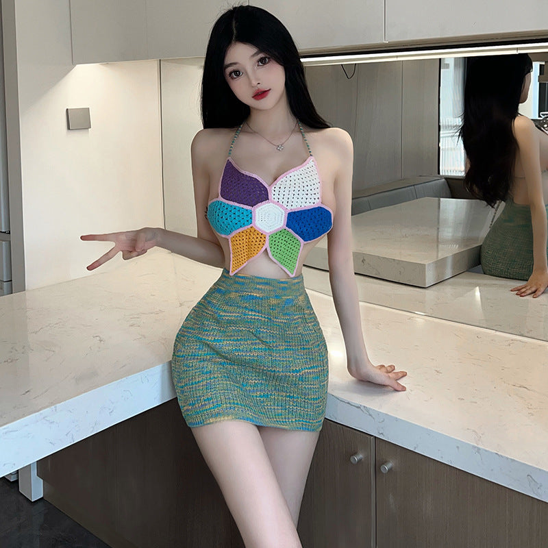 BS2853-性感露背毛衣性感內衣情趣内衣女套装诱惑调情免脱女睡衣