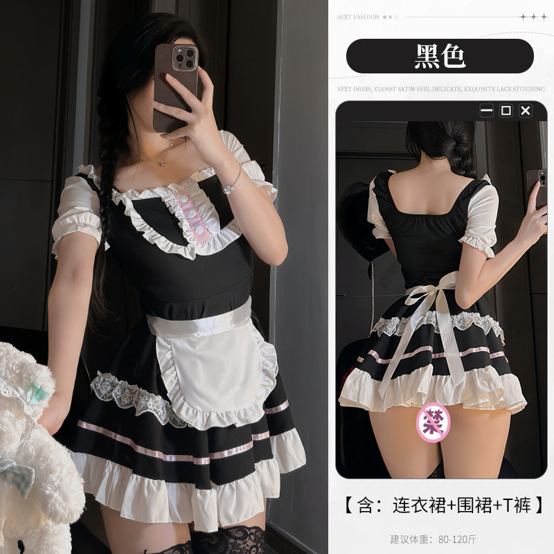 BT2829-性感內衣情趣內衣角色扮演女僕制服可愛純欲激情睡衣免脫床上戰袍套裝女睡衣睡裙