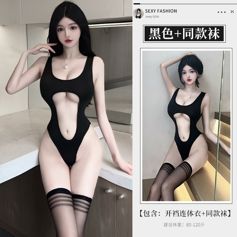 BT8402-性感內衣情趣內衣開襠連體衣性感戰袍角色扮演制服誘惑女睡衣激情床上裝