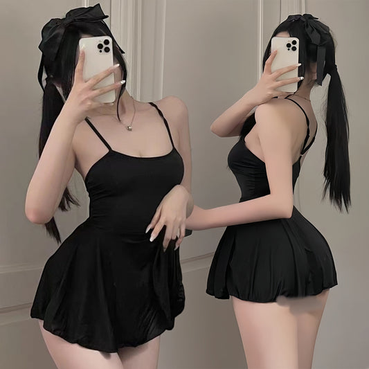 CS630-大碼情趣睡衣性感吊帶睡裙純欲風約會戰袍成人趣味高級感內衣女睡衣睡裙