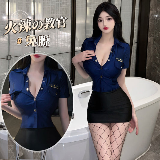 BT8412-性感內衣情趣內衣性感女警火辣誘惑角色扮演制服激情套裝女睡衣睡裙