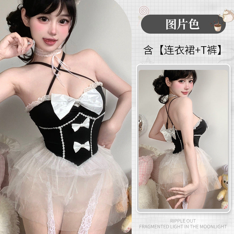 BT2933-性感情趣內衣純欲二次元軟妹女僕系帶連體衣制服誘惑萌妹套裝女睡衣睡裙