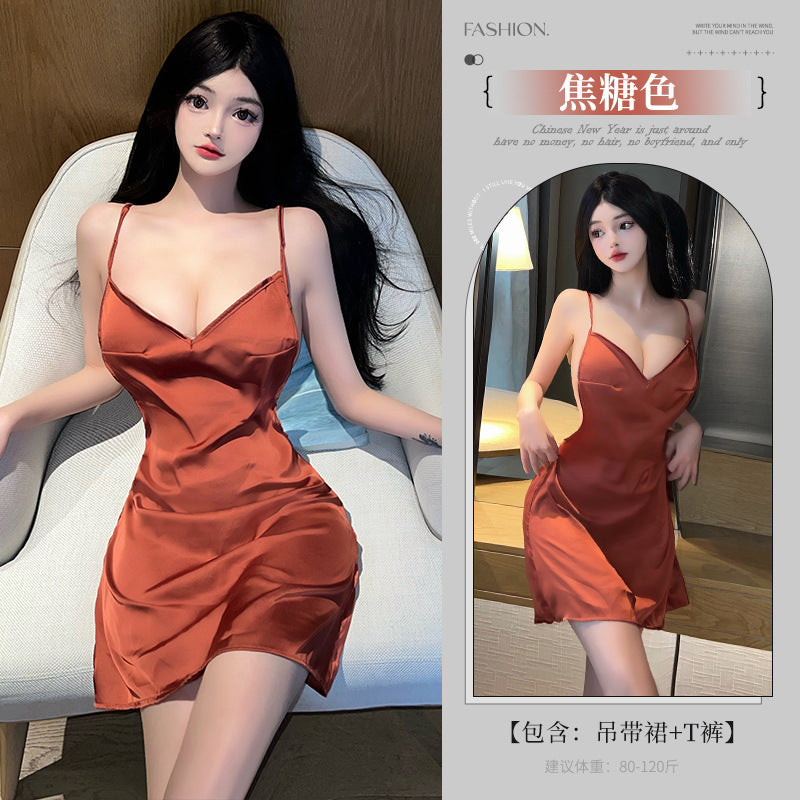 BT8212-性感內衣情趣內衣女性感約會戰袍小胸睡衣夜店制服誘惑純欲裝睡衣睡裙