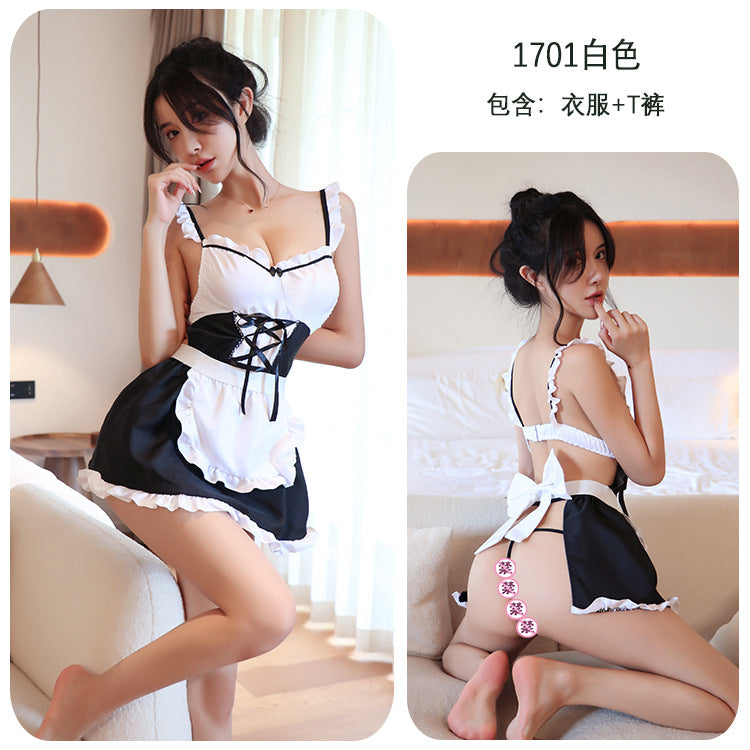 【A-1701】性感內衣情趣內衣性感誘惑角色扮演女僕激情套裝女睡衣免脫女睡裙