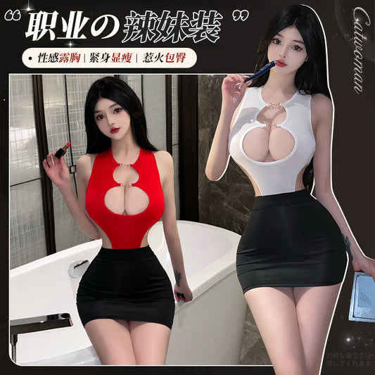 BT8305-性感內衣情趣內衣角色扮演免脫秘書制服包臀誘惑激情套裝女睡衣睡裙