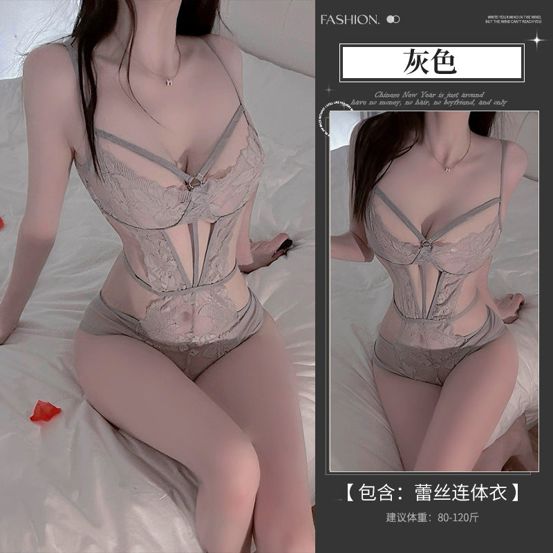 BS8568-情趣内衣性感內衣纯欲性感御姐诱惑蕾丝内衣透视连体衣女睡衣睡裙