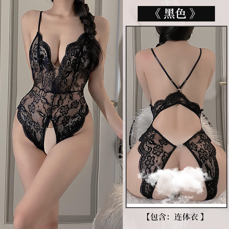 BS8004-性感內衣情趣內衣性感蕾絲連體衣激情套裝鏤空純欲制服誘惑