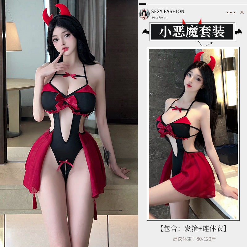 BT2796-性感內衣情趣內衣女純欲角色扮演小惡魔制服套裝性感連體衣誘惑戰袍女睡衣