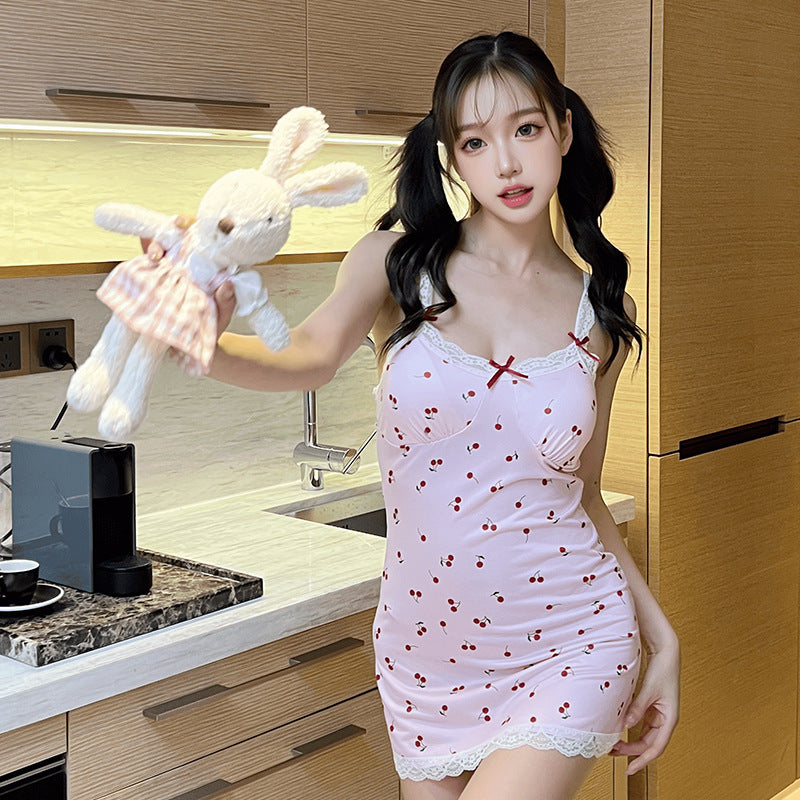 CS485-大碼性感情趣內衣調情性趣睡衣高端蕾絲胖mm戰袍睡裙床上