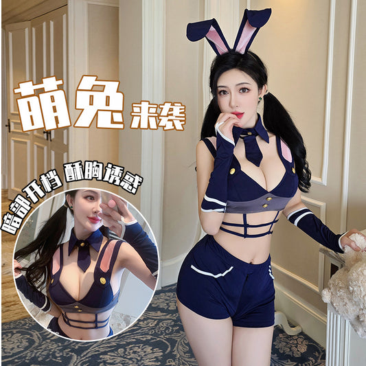 【A-2506】性感情趣內衣性感純欲兔女郎制服誘惑角色扮演裝兔子警官女睡衣睡裙