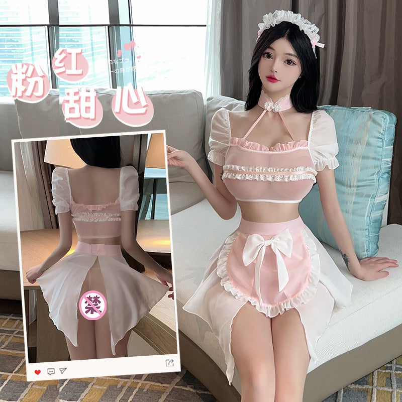 BT2791-性感內衣情趣內衣性感網紗角色扮演軟糯甜美女僕裝純欲女傭制服女睡衣睡裙