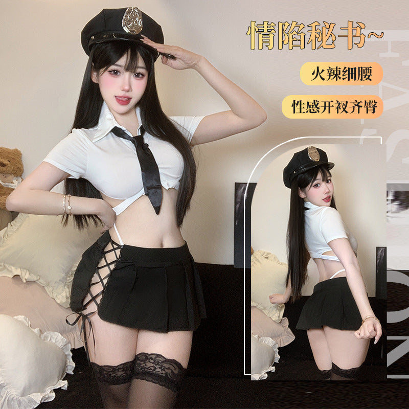 BT2164-情趣內衣sm空姐套裝純欲激情性感誘惑制服二次元火辣免脫制服女睡衣睡裙