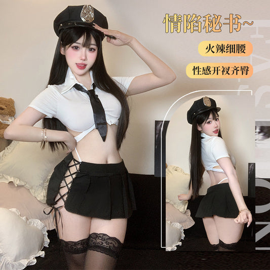 BT2164-情趣內衣sm空姐套裝純欲激情性感誘惑制服二次元火辣免脫制服女睡衣睡裙