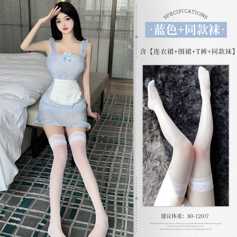 BT8209-性感內衣角色扮演純欲小女傭性感甜美吊帶裙情趣內衣女僕女睡衣睡裙