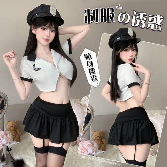 BT2189-性感情趣內衣女教官扮演純欲禦姐套裝制服激情免脫套裝角色扮演女睡衣睡裙