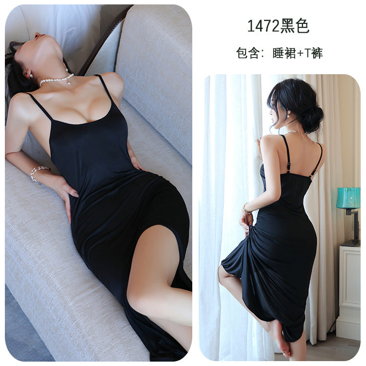 【A-1472】性感內衣情趣內衣性感吊帶睡裙絲滑火辣誘惑吊帶女睡衣