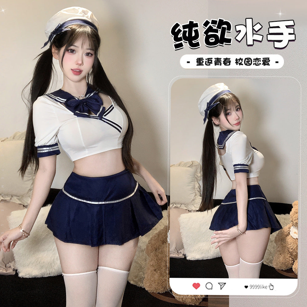 BT2902-性感情趣內衣誘惑空姐水手服裝激情制服女睡裙套裝睡衣角色扮演