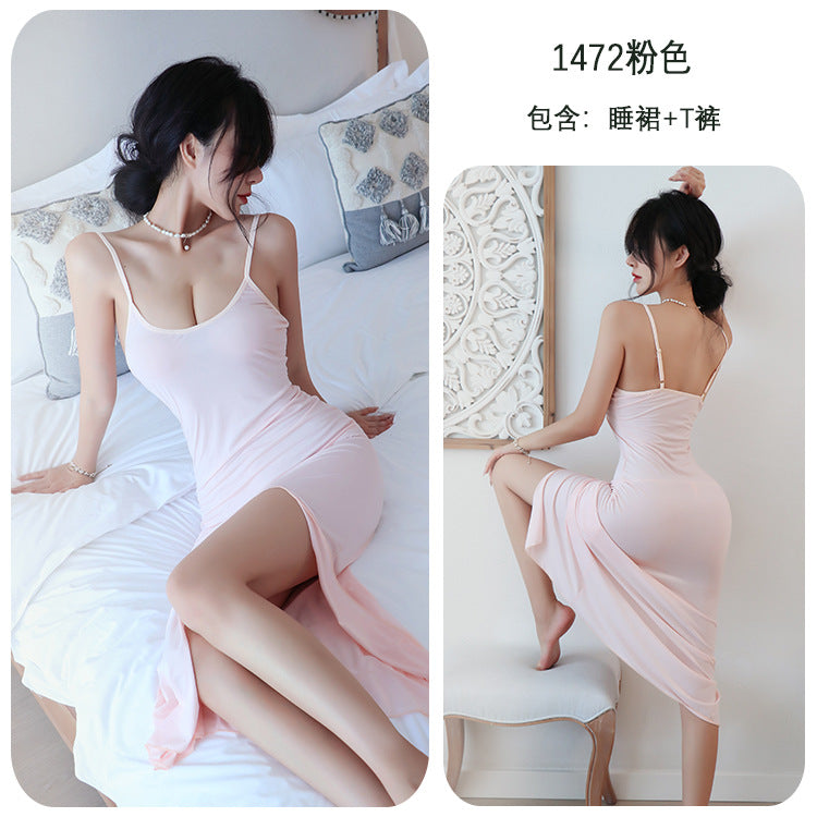 【A-1472】性感內衣情趣內衣性感吊帶睡裙絲滑火辣誘惑吊帶女睡衣