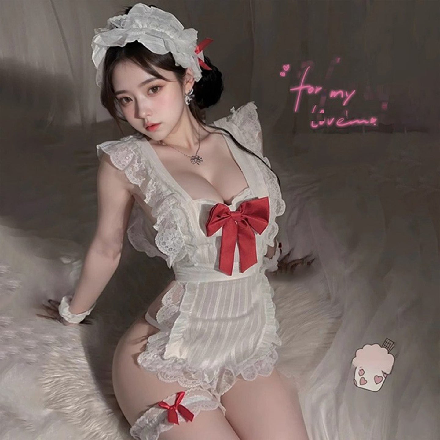 CT533-大碼情趣內衣性感甜美女僕裝純欲風情侶趣味cos制服調情性趣內衣女睡衣睡裙