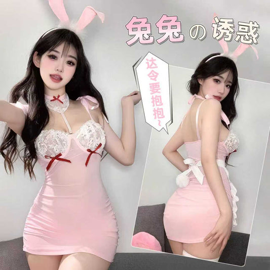 CT540-大碼情趣內衣兔女郎cosplay制服純欲情侶趣味cos服性趣調情睡衣女睡衣睡裙