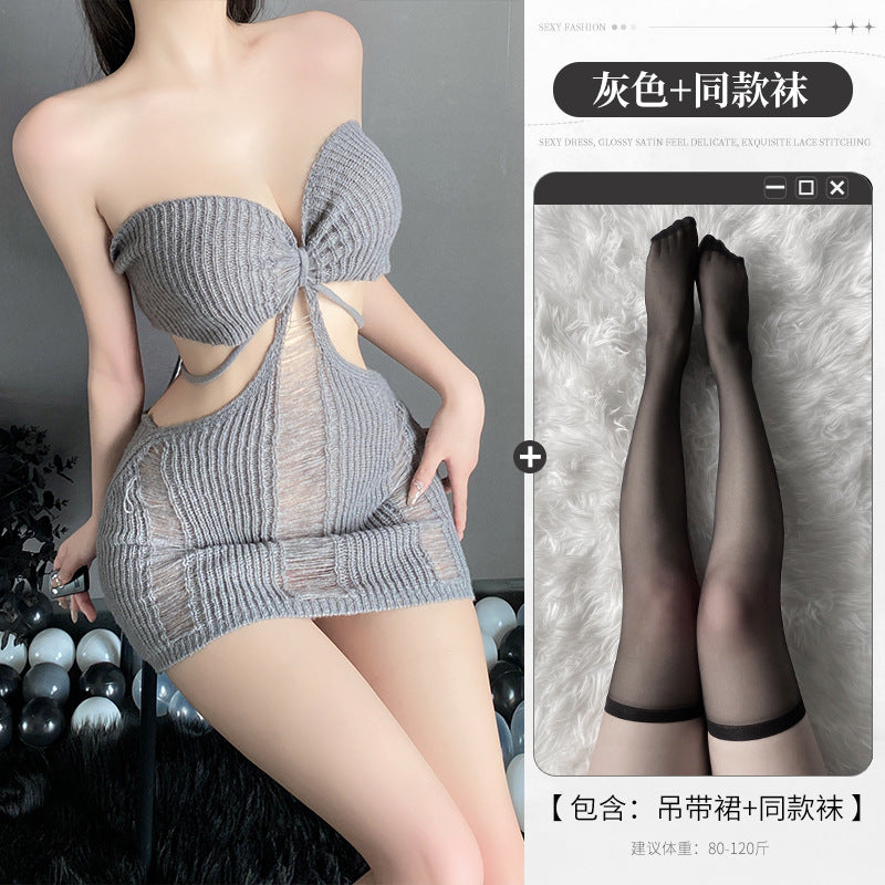 BS2937-性感內衣情趣內衣女性感睡衣激情套裝秋冬火服毛衣免脫誘惑女睡裙