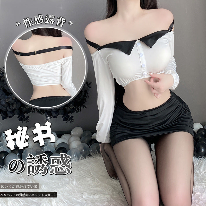 BT2899-性感內衣情趣内衣纯欲包臀裙角色扮演火辣秘书免脱制服诱惑女睡衣睡裙