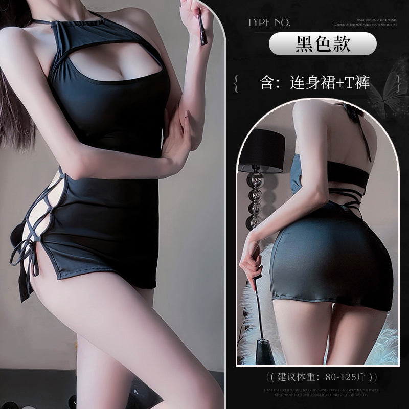 BS8571-性感內衣情趣內衣性感鏤空包臀裙女吊帶睡裙火辣激情睡衣套裝女睡衣睡裙