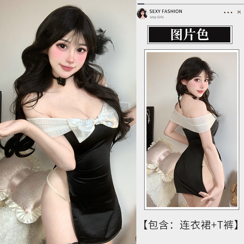 BT2909-2-性感情趣內衣私房秘書睡裙制服純欲誘惑免脫小胸激情套裝女睡衣睡裙