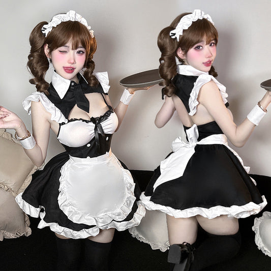 BT2873-性感情趣內衣純欲誘惑可愛免脫激情火辣露背女僕女傭制服套裝女睡衣睡裙