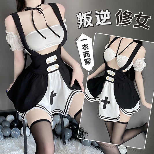 BT2822-性感內衣情趣內衣角色扮演純欲修女服表演制服套裝女睡衣睡裙