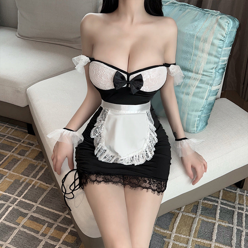 BT2758-性感內衣情趣內衣性感女僕裝角色扮演誘惑制服免脫女睡衣激情戰袍睡裙