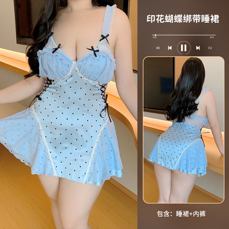 CS558-大碼情趣內衣性感高級純欲風新款胖mm情調女裝女睡衣睡裙