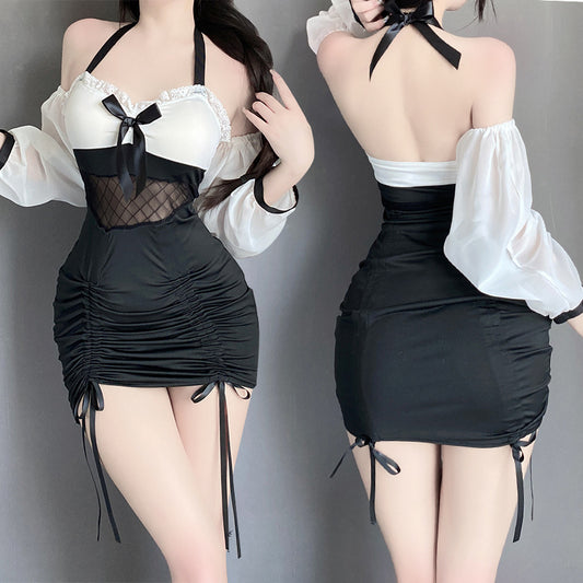 BT2883-性感內衣純欲ol女秘書包臀情趣內衣制服套裝誘惑激情床上戰袍女睡衣睡裙